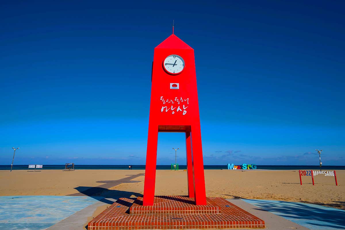 망상해변 시계탑 망상해변 시계탑