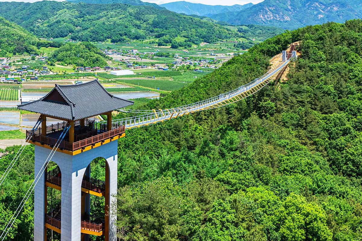 아찔한 문경 봉명산 출렁다리 아찔한 문경 봉명산 출렁다리