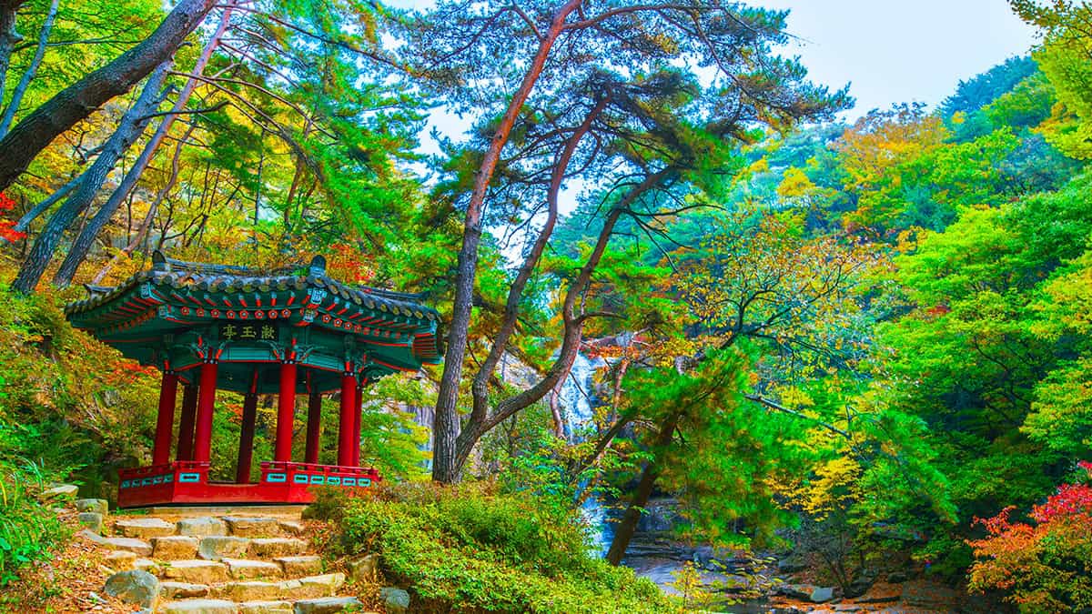 괴산 수옥폭포 정자
