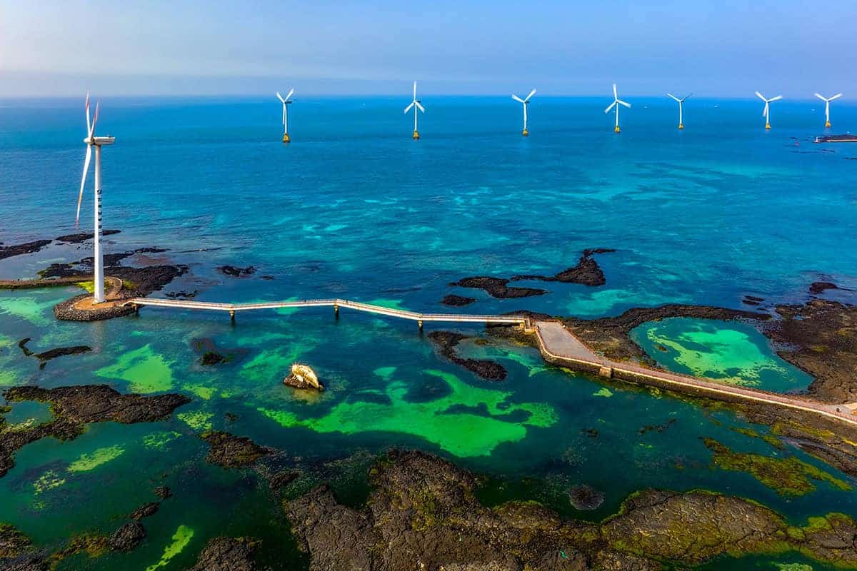 제주 신창풍차해안도로 전경 제주 신창풍차해안도로 전경