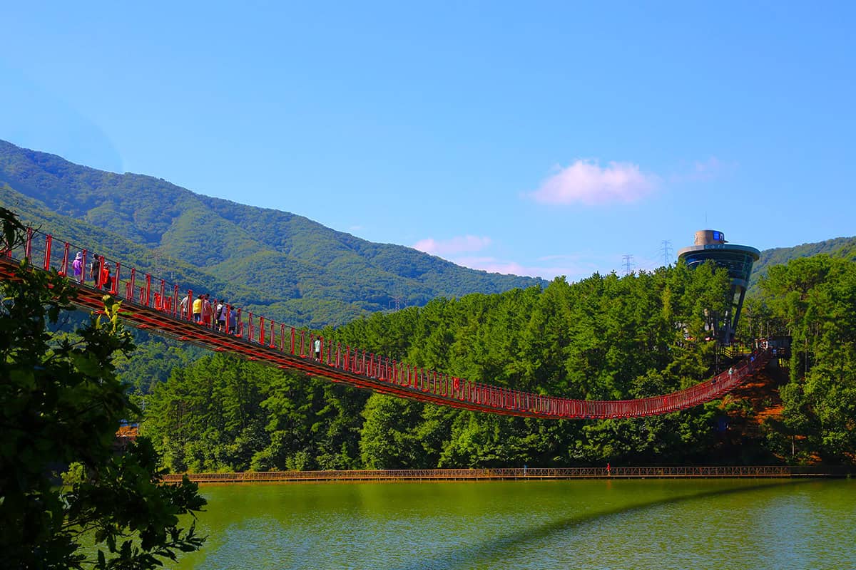 마장호수 전체 전경