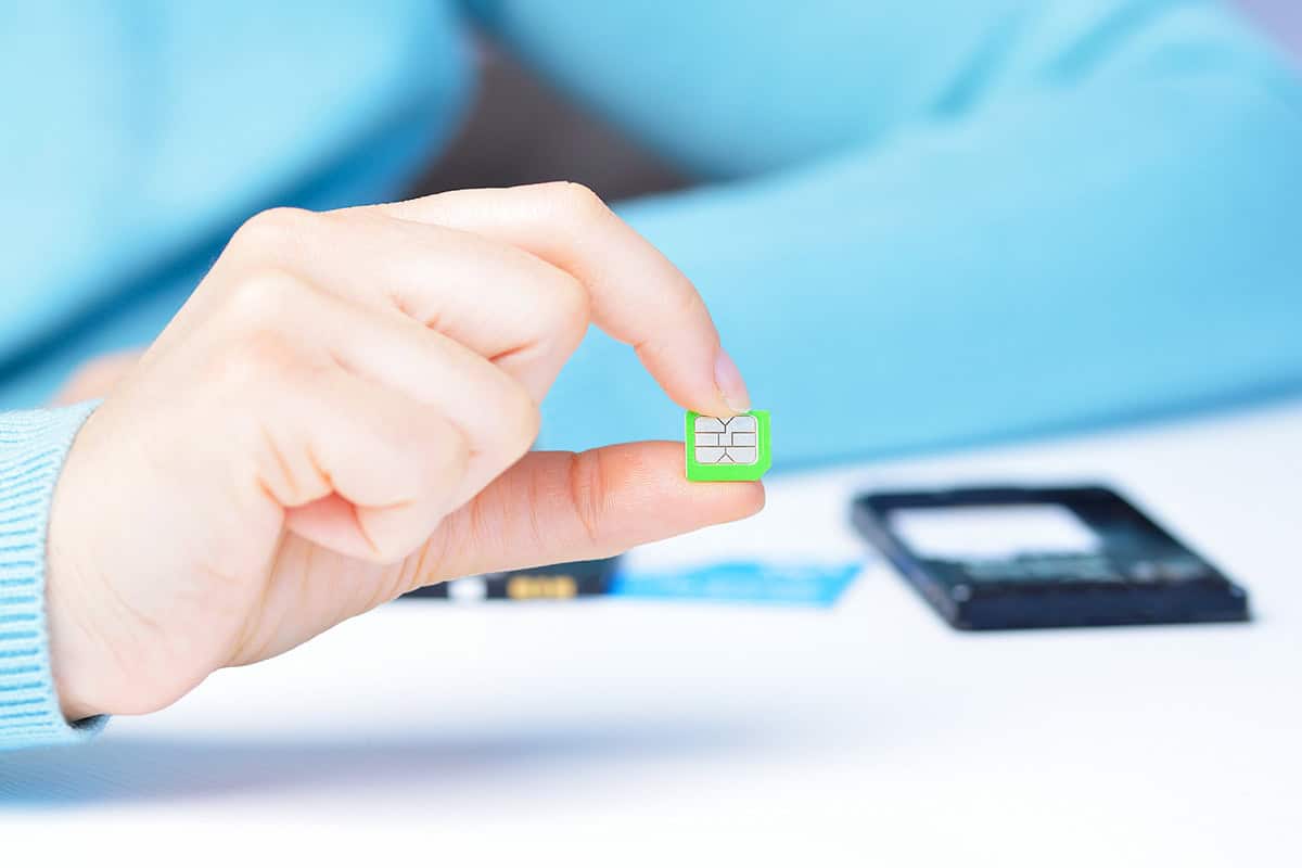 유심칩 이미지