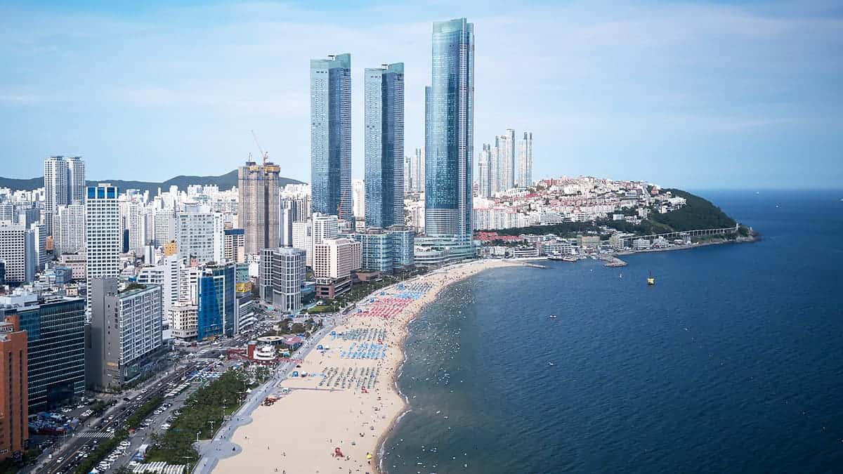 The beach and city of seoul, south korea. The beach and city of seoul, south korea.
