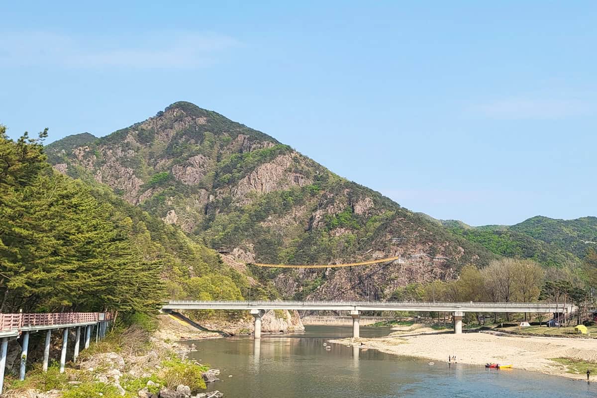 스릴있는 월영산 출렁다리 스릴있는 월영산 출렁다리