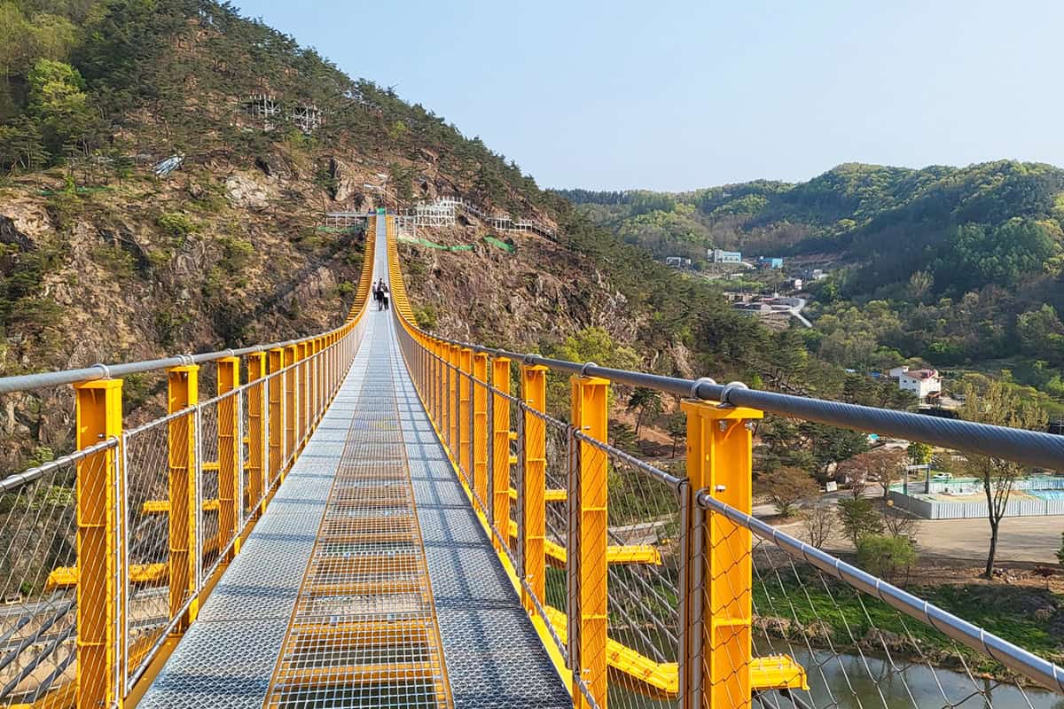 월영산 출렁다리 풍경 월영산 출렁다리 풍경