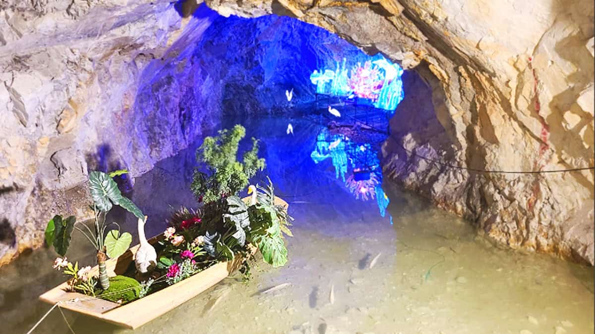 충주 활옥동굴 청정 연못 충주 활옥동굴 청정 연못