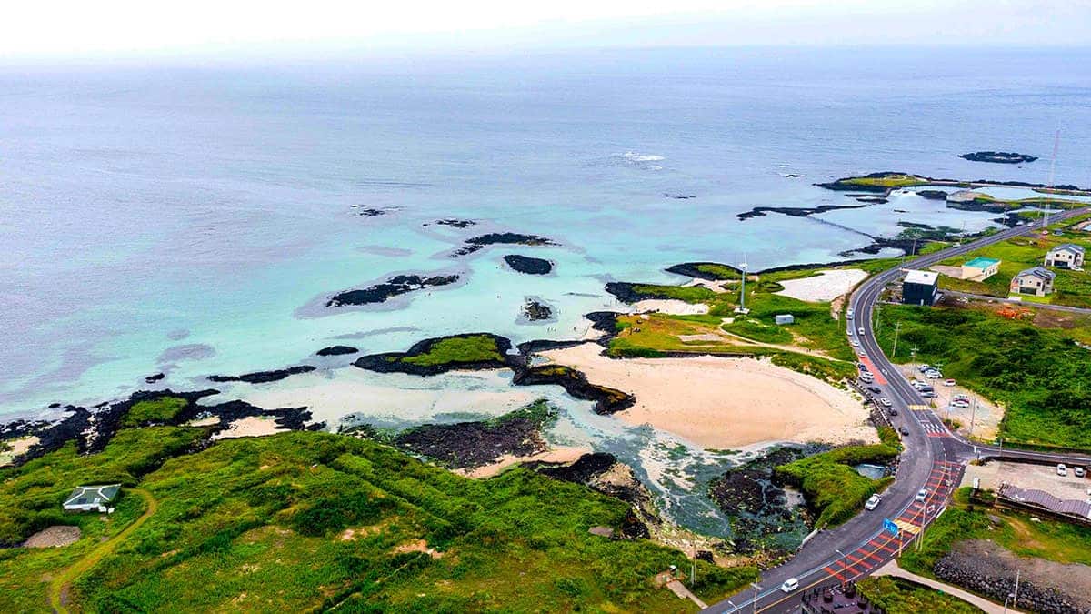 제주 코난해변 항공샷 제주 코난해변 항공샷