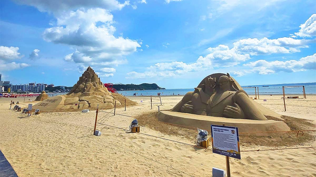 영일대 샌드 페스티벌 전경