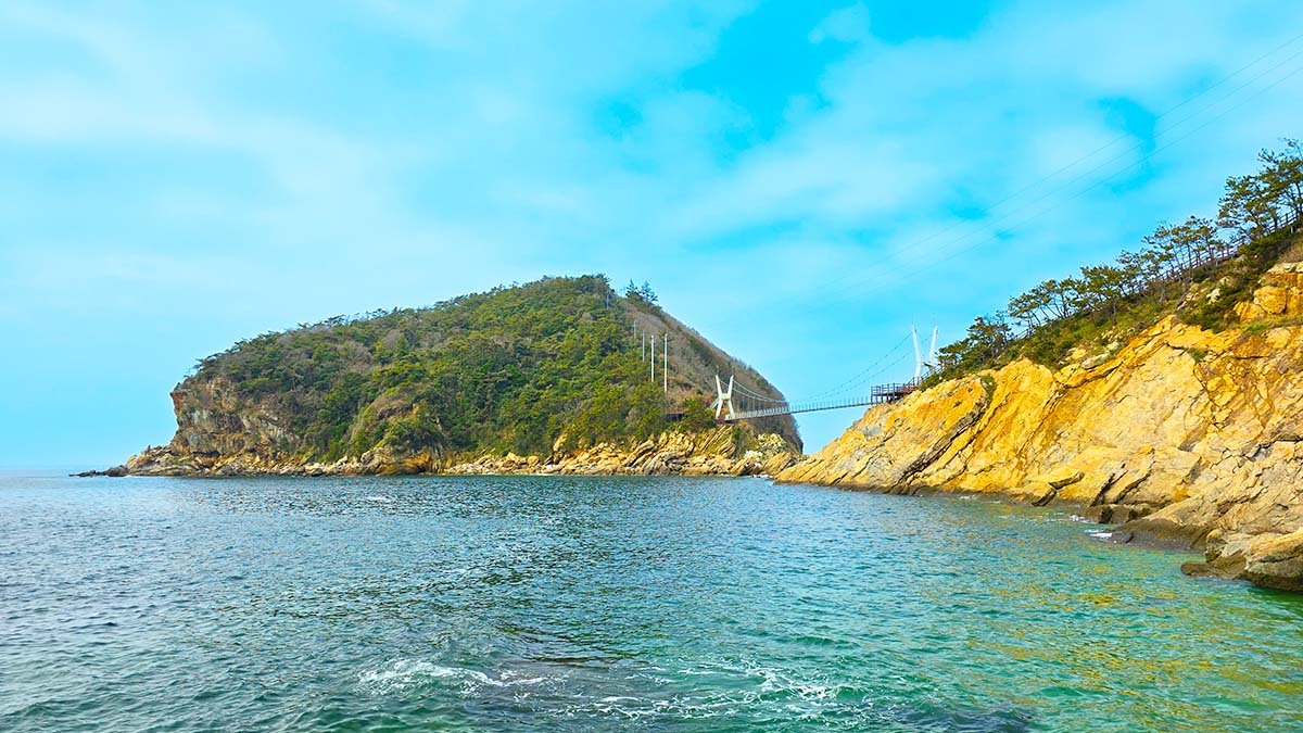 방축도 출렁다리 전경 방축도 출렁다리 전경