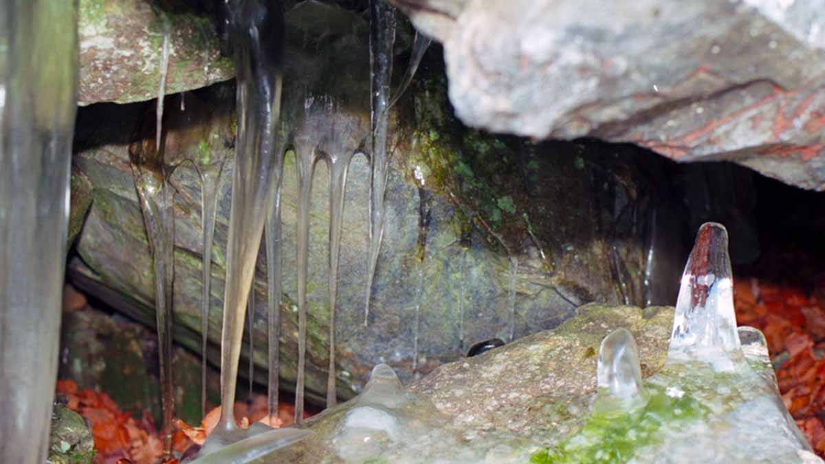 얼음골 결빙지 얼음