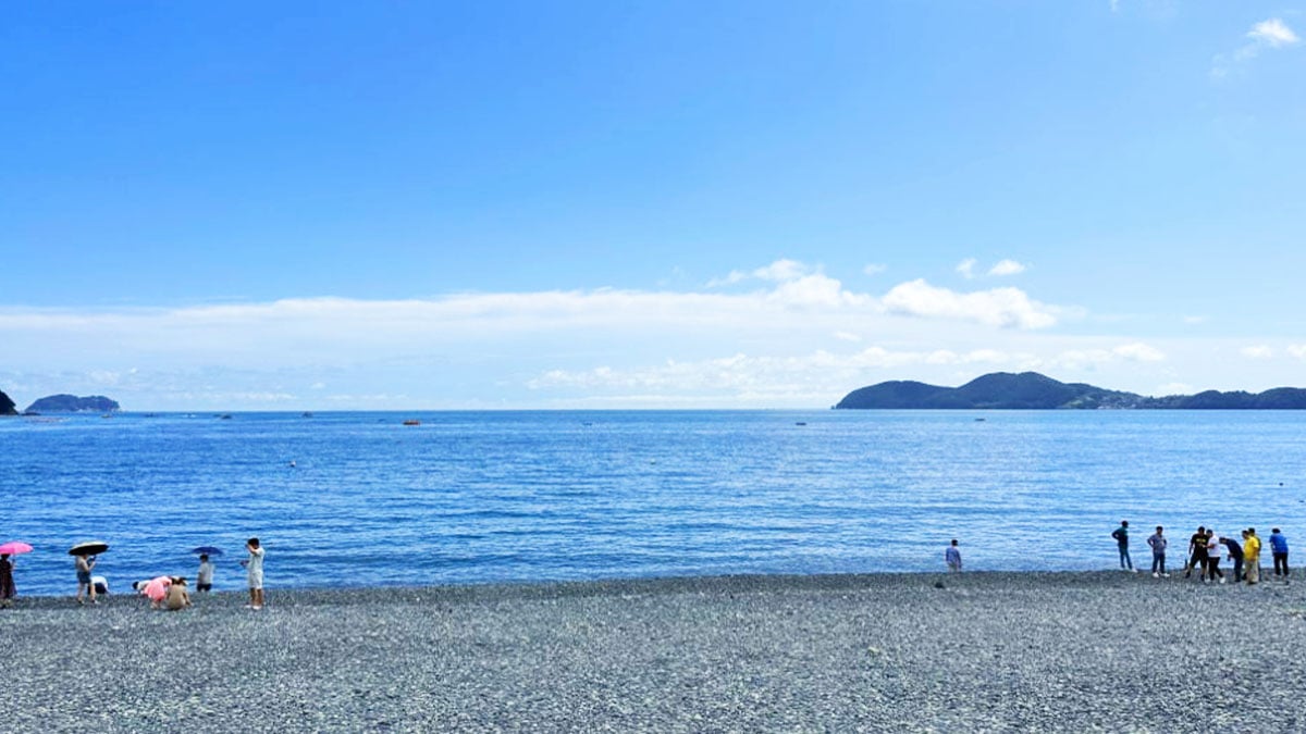 학동 흑진주 몽돌해수욕장 학동 흑진주 몽돌해수욕장