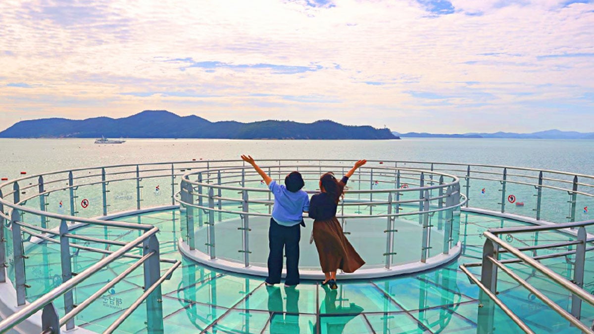 해남 땅끝 스카이워크 투명 유리바닥 해남 땅끝 스카이워크 투명 유리바닥