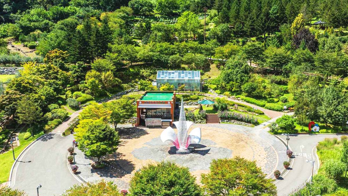 홍천 무궁화수목원 전경 홍천 무궁화수목원 전경