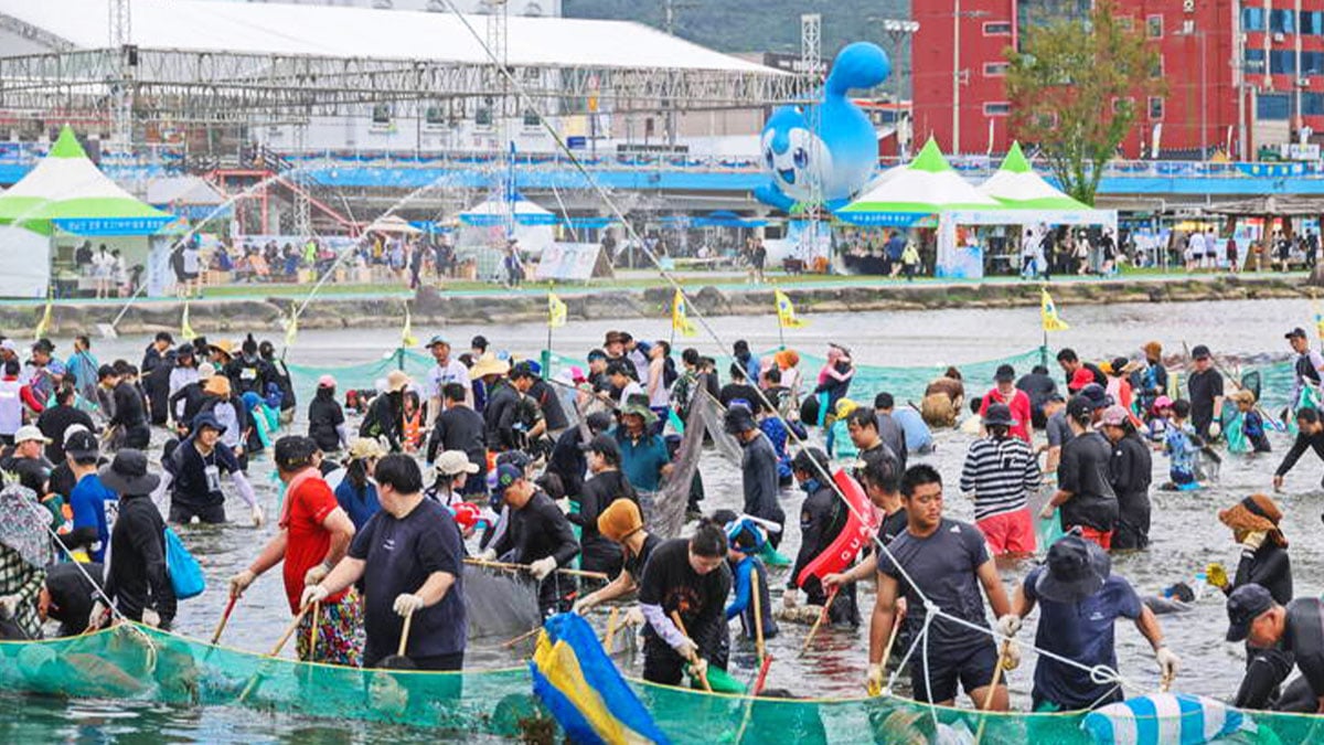 정남진 장흥 물축제