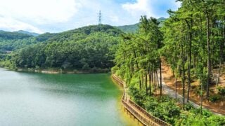 마장호수 수변 데크