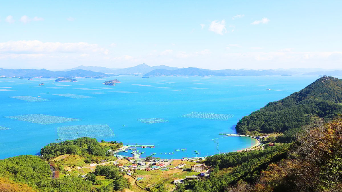 사량도 전경