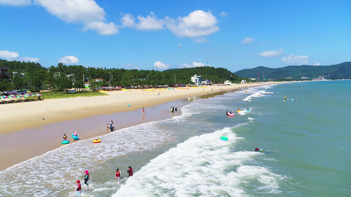 완도 신지명사십리 해수욕장 완도 신지명사십리 해수욕장