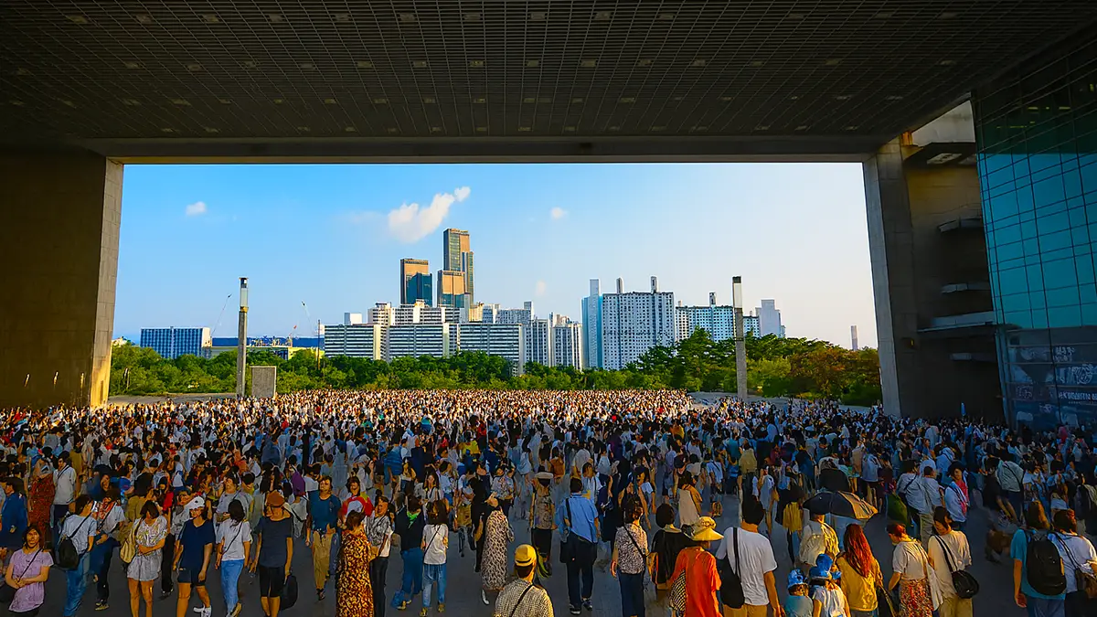 국립중앙박물관 많은 관광객