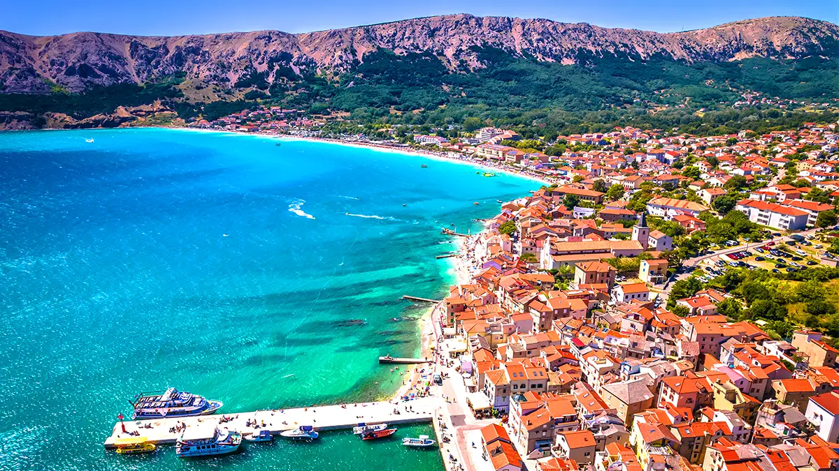 크로아티아 크르크 섬 전경