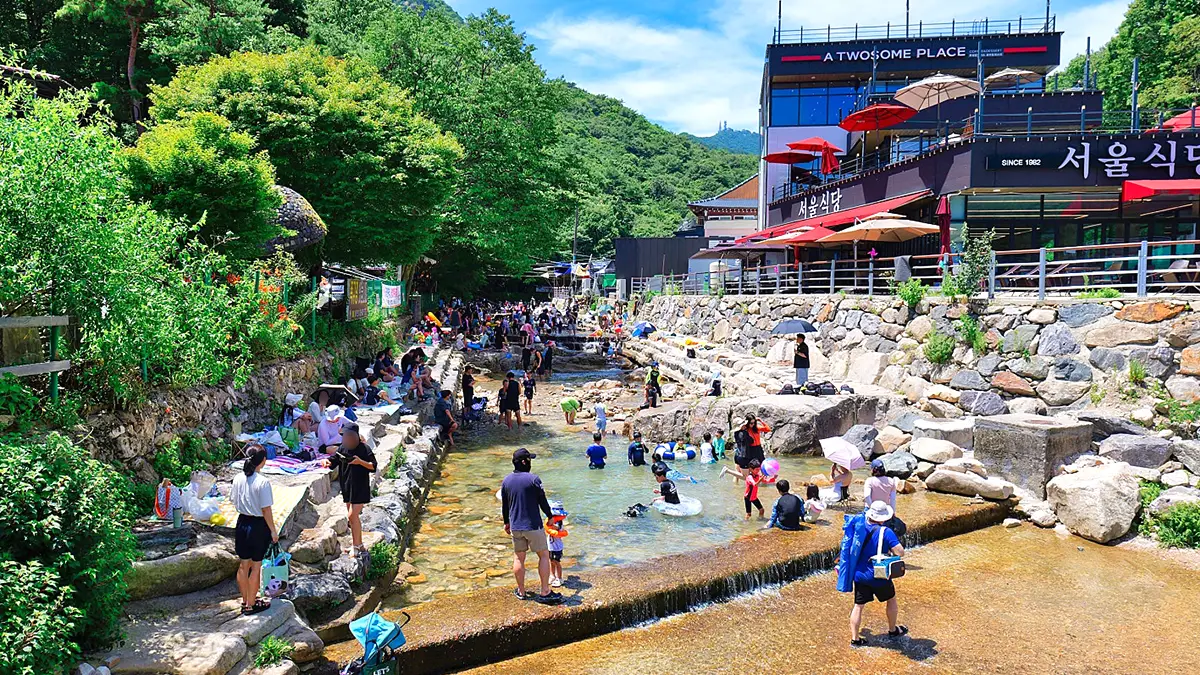 동학사계곡 입구