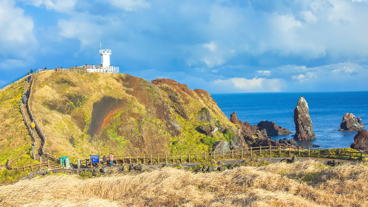 성산일출봉 등산길 모습 성산일출봉 등산길 모습