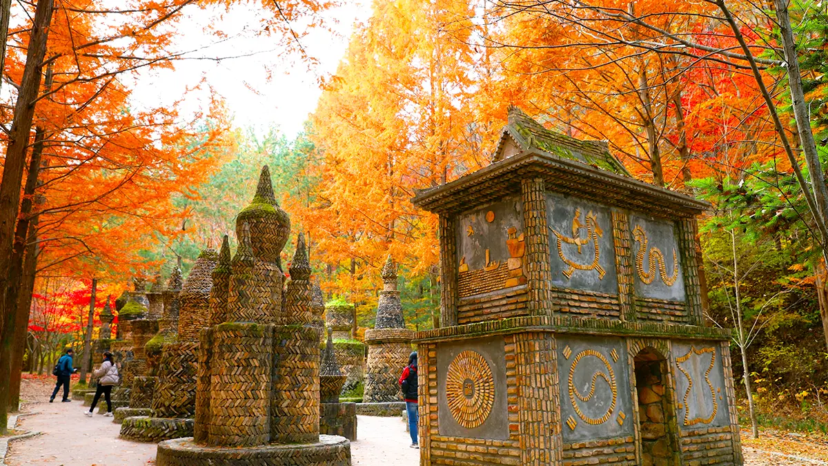 상소동 산림욕장 돌탑