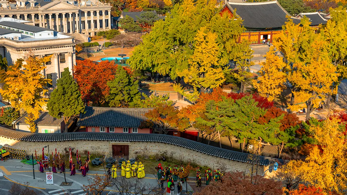 서울 덕수궁 돌담길 서울 덕수궁 돌담길