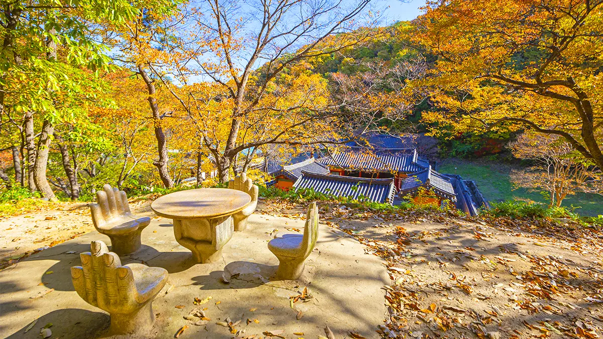 운곡서원 손 모양 쉼터 운곡서원 손 모양 쉼터