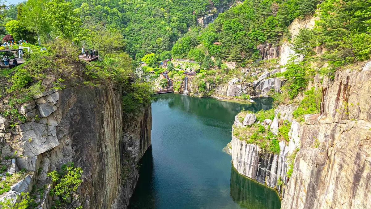 포천아트밸리 절벽 포천아트밸리 절벽