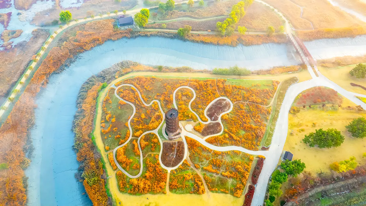 시흥 갯골생태공원 항공