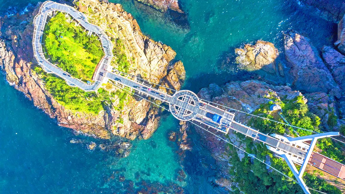 송도용궁구름다리 전경 송도용궁구름다리 전경