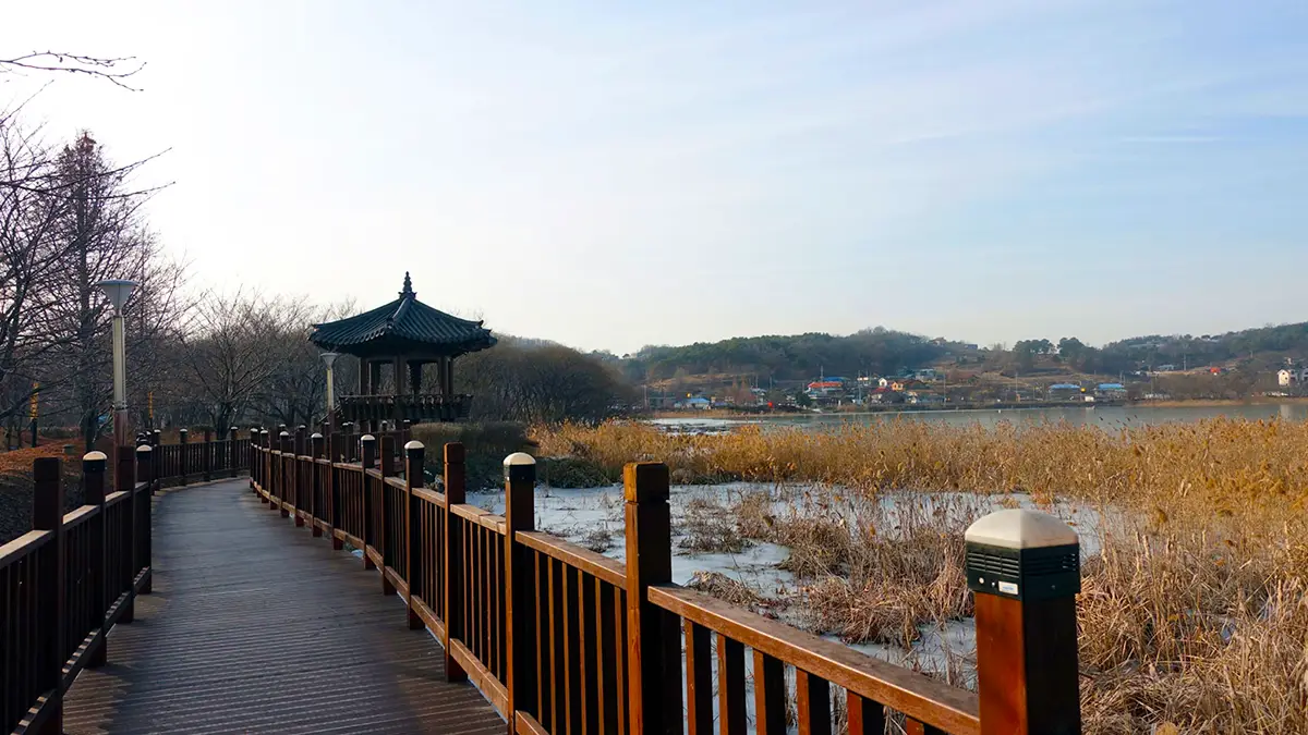 아산 신정호호수공원 데크길 아산 신정호호수공원 데크길