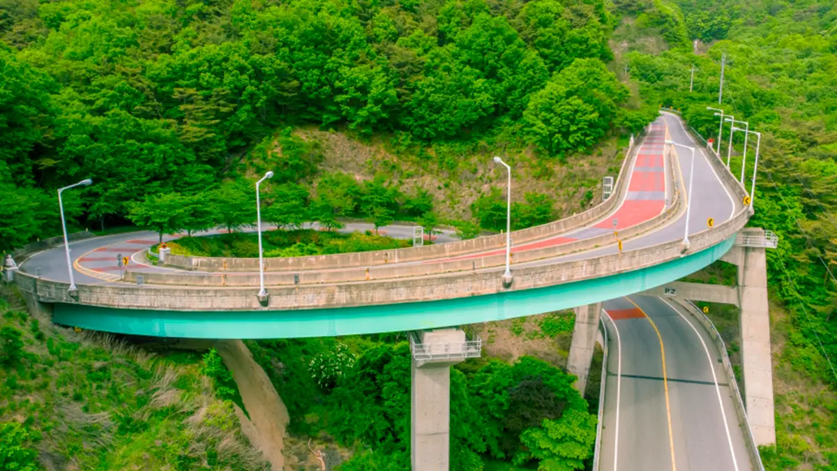 청양 나선형도로 방아다리 청양 나선형도로 방아다리