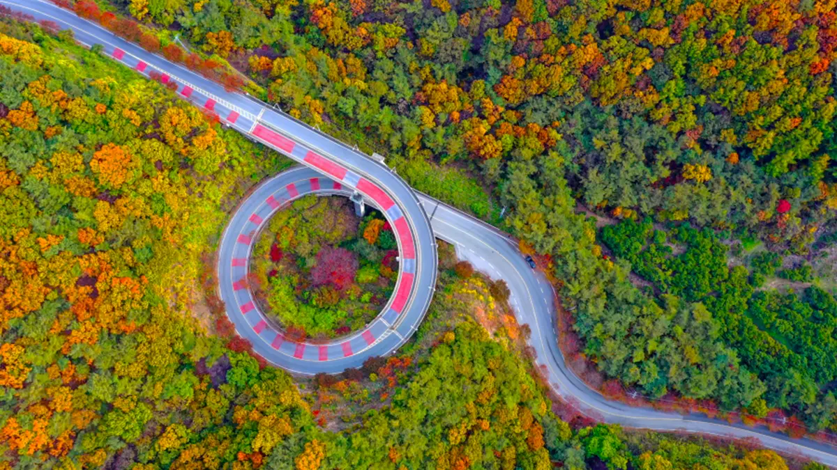 청양 나선형도로 항공 청양 나선형도로 항공