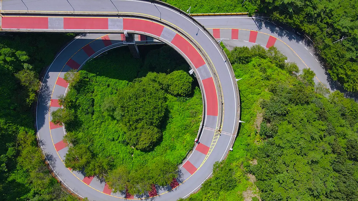 청양 나선형도로 청양 나선형도로
