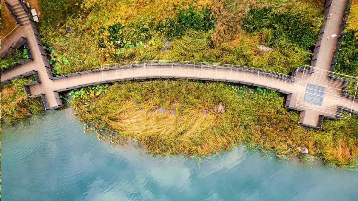 수성못 호수산책로