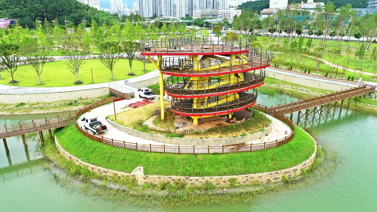 갑천생태호수공원 전망대