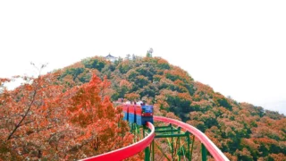 지산유원지 모노레일 풍경