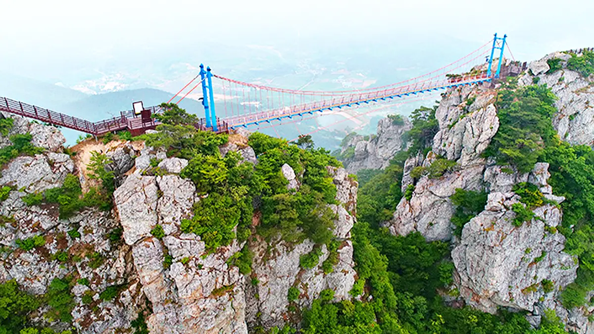 백아산 하늘다리 모습 백아산 하늘다리 모습