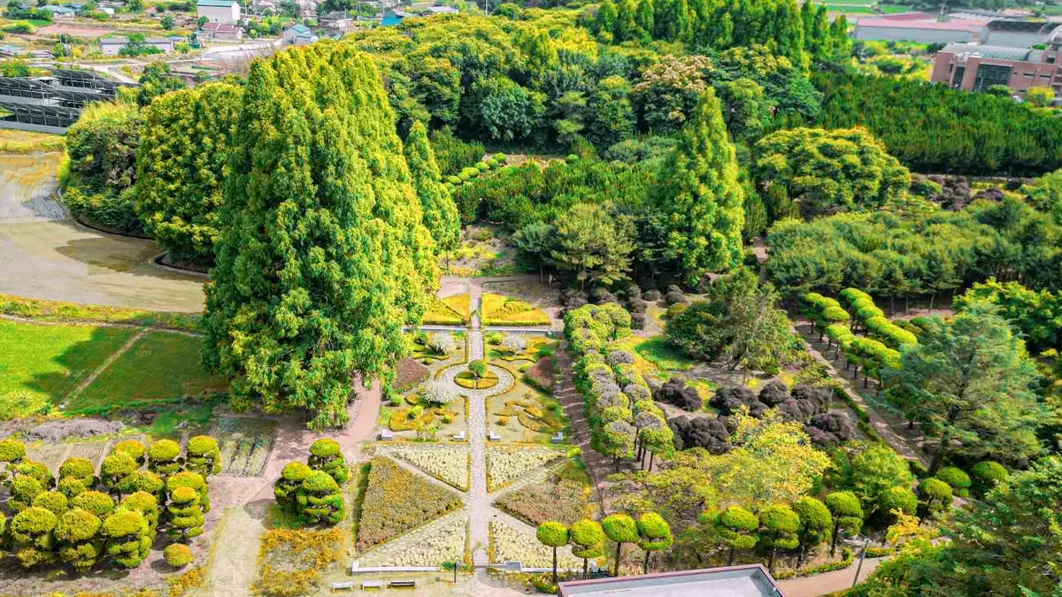 아가페정원 가을 전경
