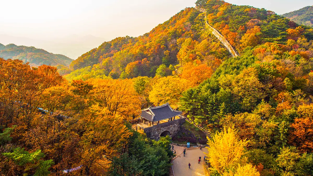 남한산성 가을 전경