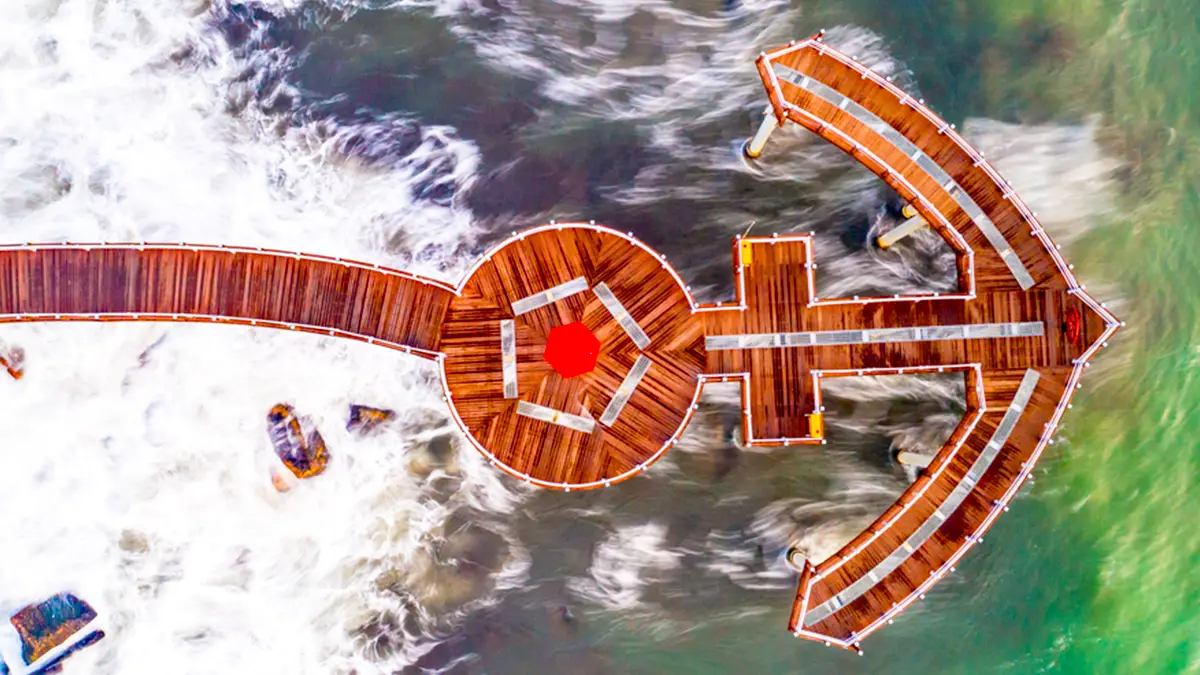 포항 이가리 닻 전망대 항공