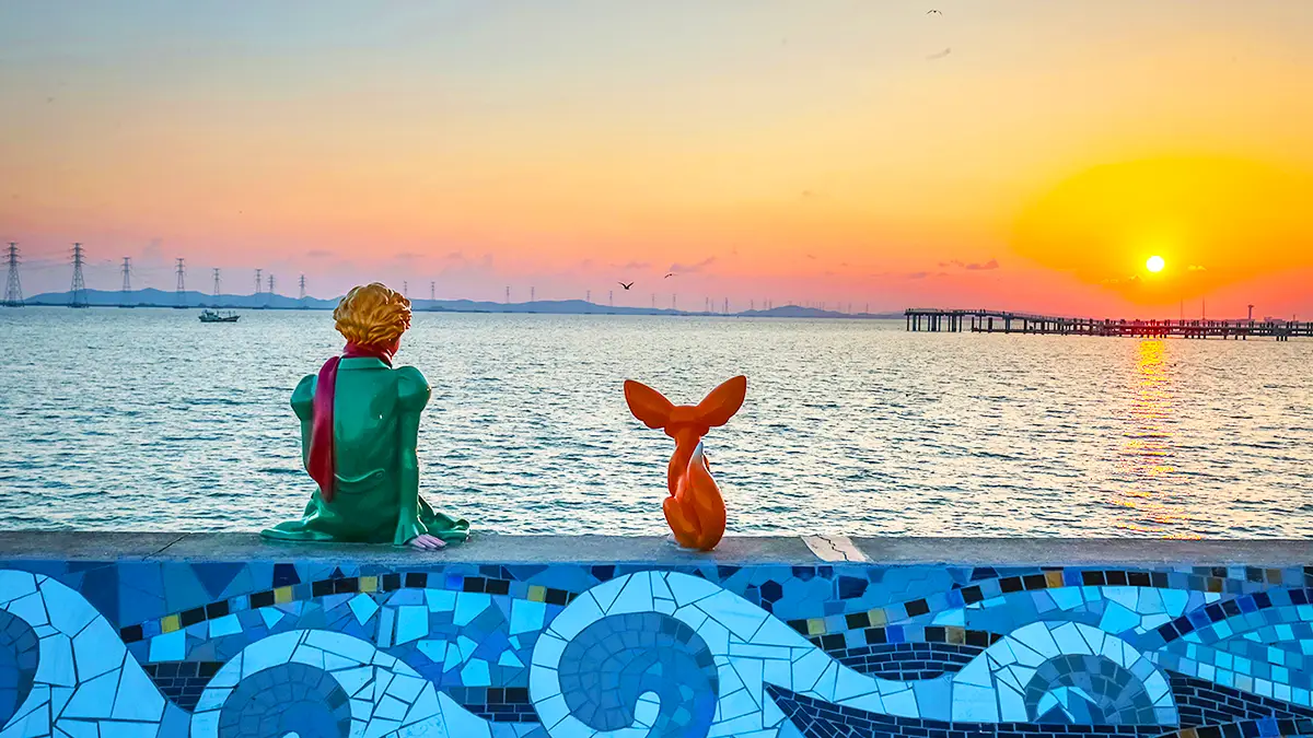 시화호 거북섬 일몰 시화호 거북섬 일몰