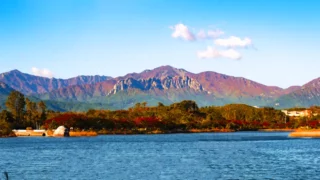 울산바위 보이는 영랑호