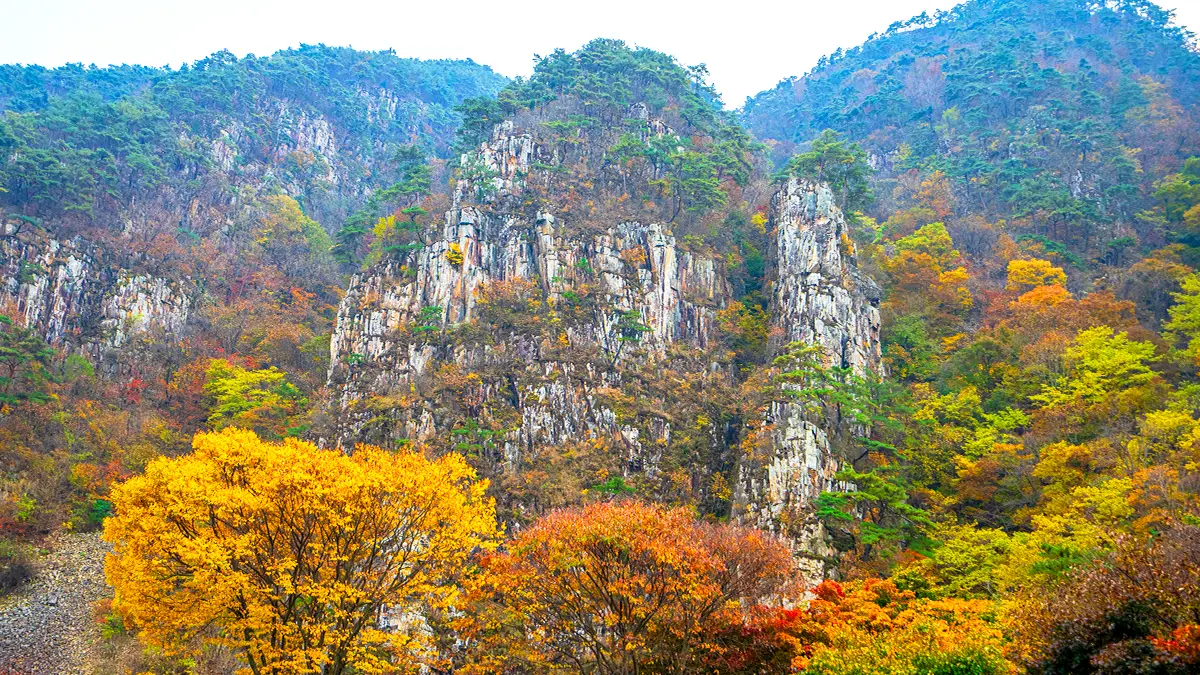쌍곡구곡 가을 풍경