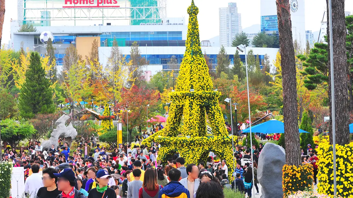 유성국화축제 국화 에펠탑 유성국화축제 국화 에펠탑