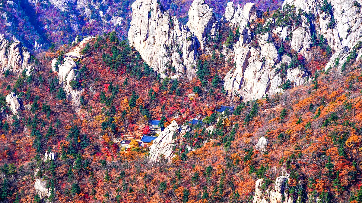 봉정암 단풍 전경