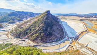 채계산 출렁다리 전경